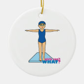 Diver - Gemiddeld Keramisch Ornament (Voorkant)