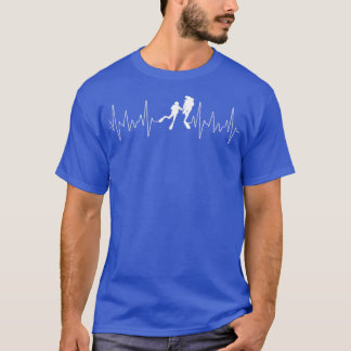 Diver Heart Beat Live to Dive T-shirt