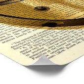 Diver Helm Diving Nautical Vintage - Woordenboek Poster (Hoek)