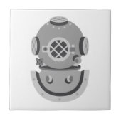 Diver Helmet Tegeltje (Voorkant)
