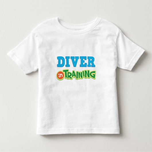 Diver in training (toekomst) kinder shirts (Voorkant)