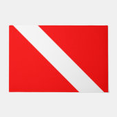 Diver naar beneden duikende vlag deurmat (Voorkant)