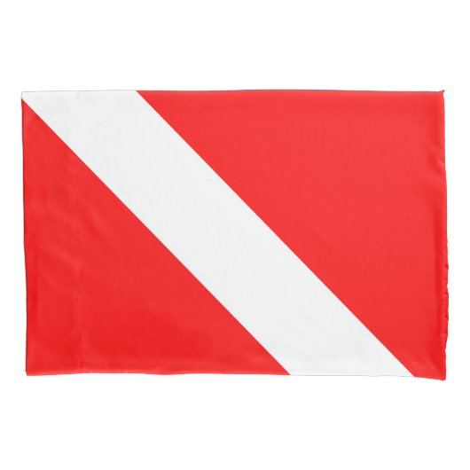 Diver naar beneden duikende vlag kussensloop (Voorkant)