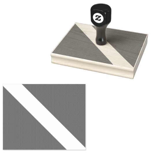 Diver naar beneden duikende vlag rubberstempel (Gestempeld)