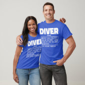 Diver Noun Scuba Duikinstructeur Vakantieliefhebbe T-shirt (Unisex)