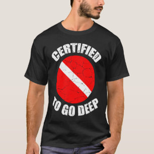 Diver- of duikinstructeur voor diep Zee T-shirt