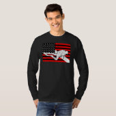 Diver omlaag scuba duiken onder water am t-shirt (Voorkant volledig)