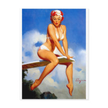 Diver Pin Up