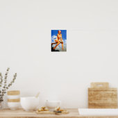 Diver Pin Up Poster (Keuken)