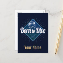 Diver retro Scuba Diving School  Ocean