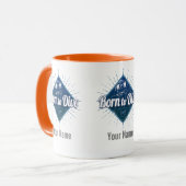 Diver retro Scuba Diving School Ocean Mok (Voorkant links)