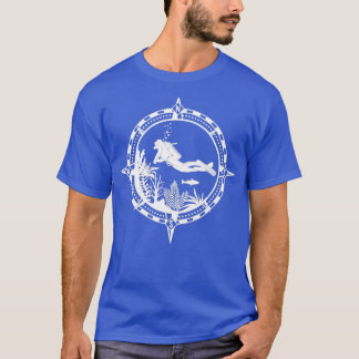 Diver Scuba Diving Compass Dive T-shirt