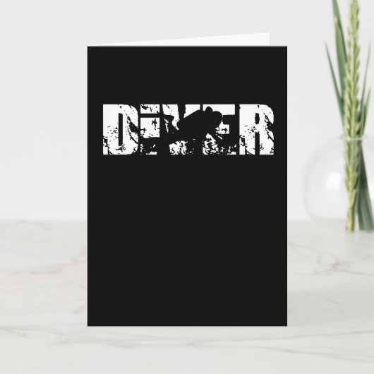 Diver Scuba Kaart (Voorkant)