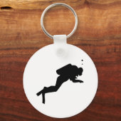 Diver Silhouette - Sleutelhanger (Voorkant)