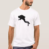 Diver Silhouette - T-shirt (Voorkant)