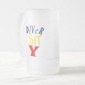 Diver Sit Y Frosted Mok (Voorkant links)
