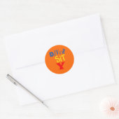 Diver Sit Y-Stickers Ronde Sticker (Envelop)