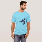 Diver Spearfish Underwater met zwaardvis T-shirt (Voorkant volledig)