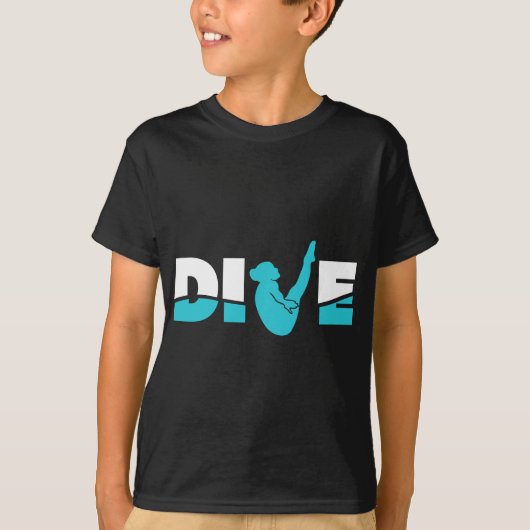 Diver Springboard Divin T-shirt (Voorkant)