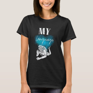 Diver Taal Hand Gebaren Cadeaus Scuba Duiken Duike T-shirt