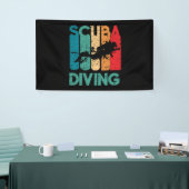 Diver Vintage Style Scuba Diving Silhouette Spandoek (Beurs)