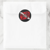 DiverDown-Collectie Ronde Sticker (Tas)