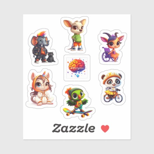 Divergee Character Sticker Blad 2 (Vel)