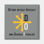 Divergent Options Square Magnet (Voorkant)