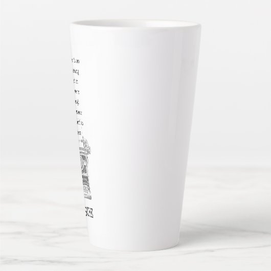 Divergent uitzicht filosofie citeert NIETZSCHE Latte Mok (Voorkant)