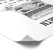 Divergent uitzicht filosofie citeert NIETZSCHE Poster (Hoek)