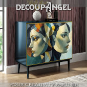 Divergente echo's - Decoupage - Tissuepapier