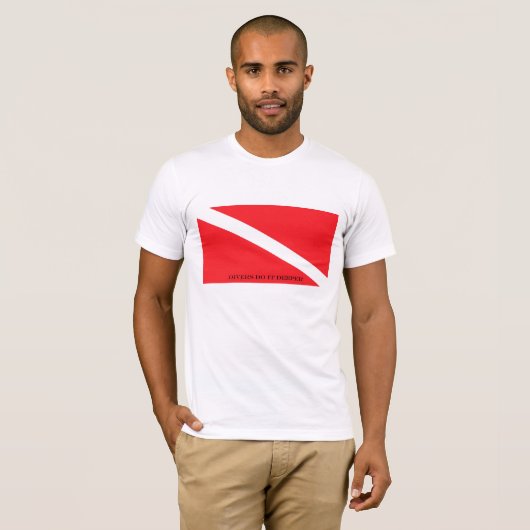 Divers doen het dieper t-shirt (Voorkant volledig)
