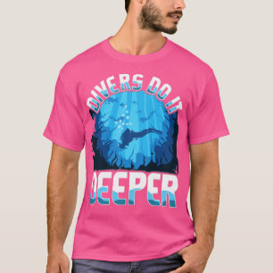 Divers doen het diepere grappige design voor duike t-shirt