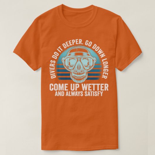 Divers doen het diepere Langere weg T-shirt (Design voorkant)