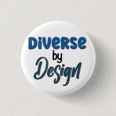 Divers door ontwerp | Omhels neurodiversiteit Ronde Button 3,2 Cm (Voorkant)