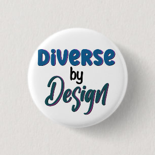 Divers door ontwerp Omhels neurodiversiteit Ronde Button 3,2 Cm