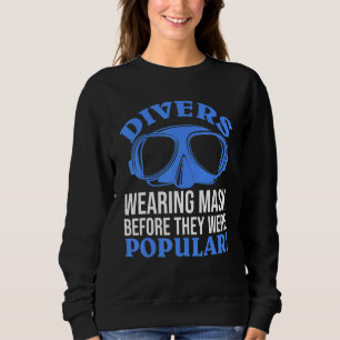 Divers dragen maskerscuba die het Zee duiken Trui