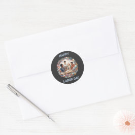 Divers Educatief Patriottisch Dag van de Arbeid Te Ronde Sticker