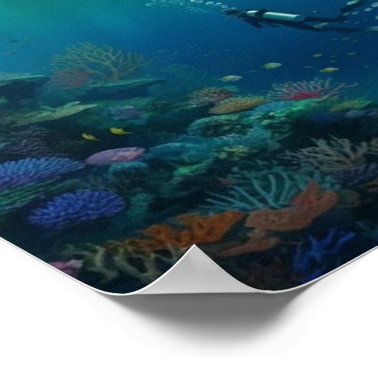 Divers find a deserted castle poster (Hoek)