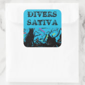 DIVERS SATIVA VIERKANTE STICKER (Tas)