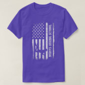 Divers van de Amerikaanse vlag Muffs Diving School T-shirt (Design voorkant)