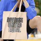 Divers verenigd gelijk sociaal rechtvaardigheidsac tote bag
