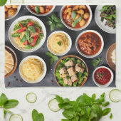 Divers voedsel theedoek (Gevouwen)