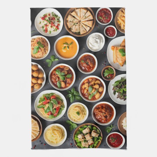 Divers voedsel theedoek (Verticaal)