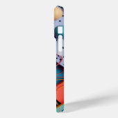 Diverse 3D-vormen met lijnpatronen Case-Mate iPhone Case (Achterkant / Links)