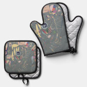 Diverse Acties, Kandinsky  Ovenwant & Pannenlap Set (Voorkant / Achterkant)