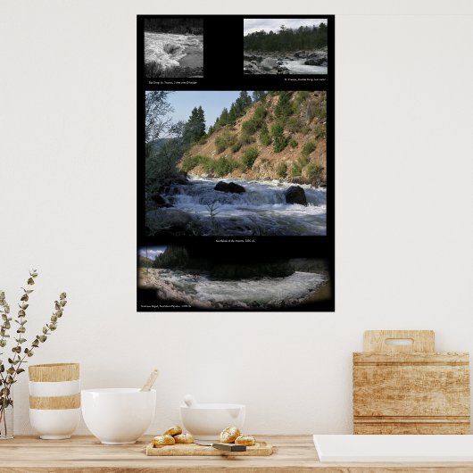 Diverse afbeeldingen van Whitewater Poster (Keuken)