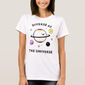 Diverse als universum t-shirt (Voorkant)