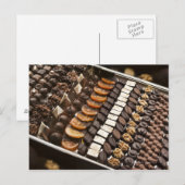 Diverse ambachtelijke chocoladespralines briefkaart (Voorkant / Achterkant)