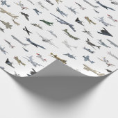 Diverse Amerikaanse militaire vliegtuigen Cadeaupapier (Hoek)